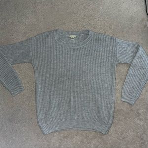 Grey knit sweater